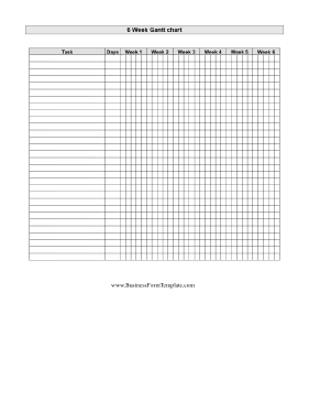 blank gantt chart template