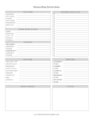 Housesitting Instructions Business Form Template