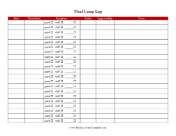 Restaurant Meal Comp Or Discount Log Business Form Template