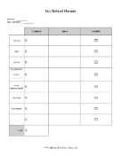 Tax Refund Planner Business Form Template