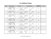 Tax Refund Status Tracker Business Form Template